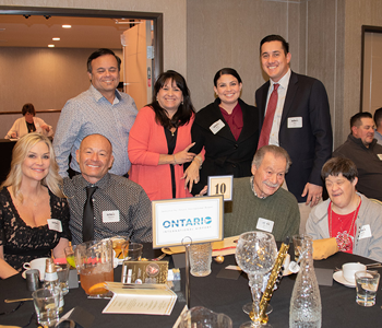 Sponsorship table at Anthesis Annual Dinner.