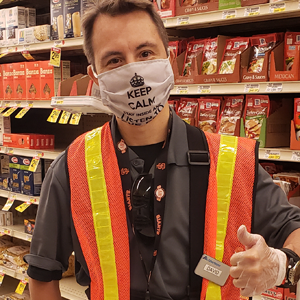 Anthesis participant working at Albertson's.