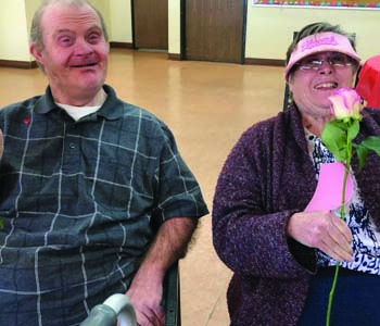 Valentine's Day at the Anthesis Senior Center.